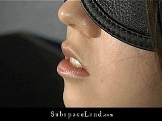 Mini woman blindfolded and fucked in subspace